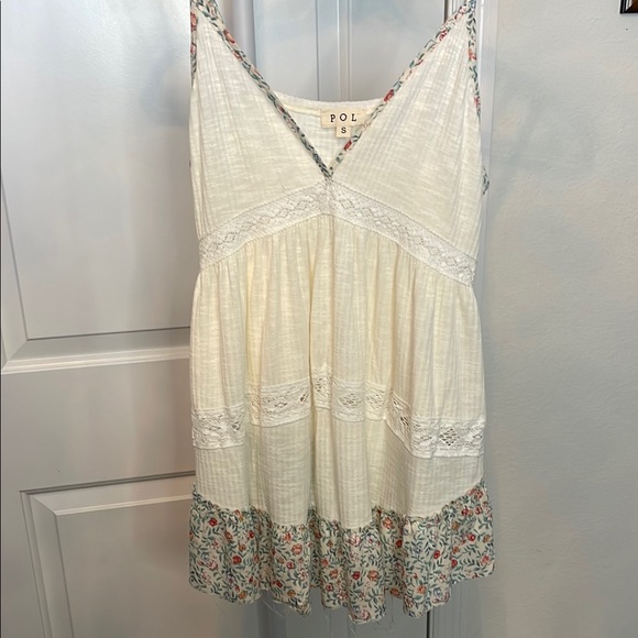POL Tops - POL Cream Super soft Smocked Tiered Camisole NWOT